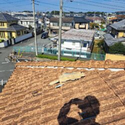 さいたま市で、屋根漆喰打ち替え工事をしました。