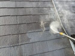 蓮田市にて　屋根外壁塗装工事 バイオ高圧洗浄　屋根