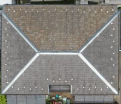 さいたま市緑区　屋根外壁塗装現調 ドローン画像