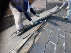 さいたま市岩槻区　屋根カバー外壁塗装 屋根材撤去