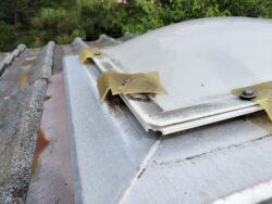 蓮田市　トップライト解体瓦設置大下屋根漆喰補修現調 トップライト