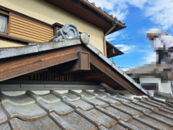 蓮田市　瓦設置大下屋根漆喰補修 完了