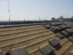 さいたま市西区にて 既存屋根の撤去