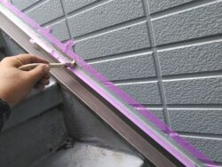 上尾市　棟板金交換・屋根外壁塗装 コーキング処理