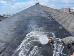 さいたま市見沼区にて 屋根のバイオ高圧洗浄