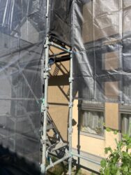 さいたま市北区　屋根カバー・外壁塗装 足場設置