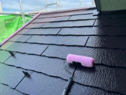 さいたま市緑区　屋根塗装・縦樋補修 屋根トップコート