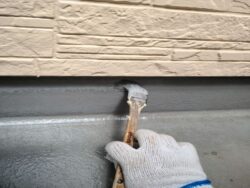 さいたま市北区　屋根漆喰外壁塗装 ベランダトップコート