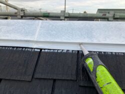さいたま市岩槻区　屋根外壁塗装 屋根棟塗装