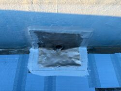 さいたま市南区　ウレタン塗膜防水通気緩衝工法　ドレイン設置