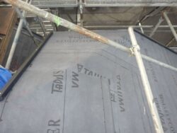 練馬区　屋根カバー外壁塗装 ルーフィング設置
