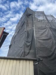 さいたま市緑区　防水コーキング交換付帯塗装 足場設置 