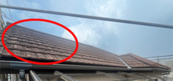 さいたま市北区にて屋根汚れ