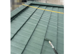 さいたま市北区にて屋根上塗り