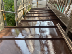 さいたま市見沼区　屋根葺き替え外壁塗装　下屋根塗装