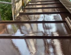 さいたま市見沼区　屋根葺き替え外壁塗装　下屋根塗装