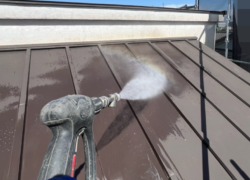 朝霞市 外壁屋根塗装工事 洗浄