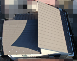 朝霞市 外壁屋根塗装 現調 屋根ドローン画像