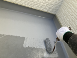 越谷市　屋根外壁塗装 ベランダウレアックス