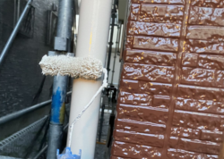 越谷市　屋根外壁塗装 竪樋