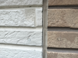 越谷市　屋根外壁塗装　現調 外壁シーリング