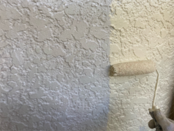 さいたま市見沼区にて外壁中塗り