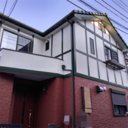さいたま市北区にて高性能シリコン塗料を用いた外壁塗装工事を行いました