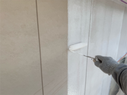 さいたま市北区にて外壁下塗り