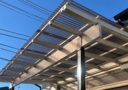 さいたま市見沼区　外壁塗装 波板交換工事