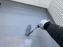 越谷市　屋根外壁塗装 ベランダウレアックス