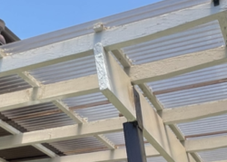 さいたま市見沼区　外壁塗装　現調ルーフ木部