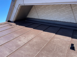 さいたま市北区　屋根カバー 雨押さえ設置