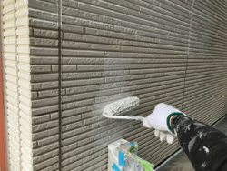 さいたま市北区 屋根外壁塗装下塗り