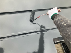 さいたま市北区 屋根外壁塗装 屋根上塗り