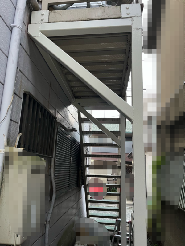 さいたま市中央区　鉄骨階段補強工事　K様より