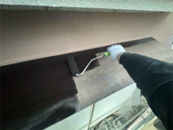 さいたま市西区にて庇塗装