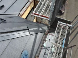 岩槻区　屋根カバー 屋根材棟板金設置