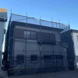 さいたま市緑区　屋根外壁塗装　足場設置