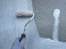 さいたま市緑区 屋根カバー外壁塗装 外壁塗装 下塗り