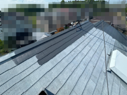 蓮田市　屋根外壁塗装　屋根中塗り