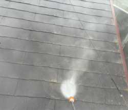 蓮田市屋根外壁塗装　洗浄