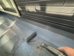 志木市屋根外壁塗装ベランダ 