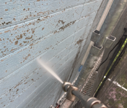 蓮田市屋根外壁塗装　洗浄