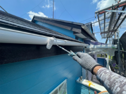 蓮田市　屋根外壁塗装　付帯部 軒樋 