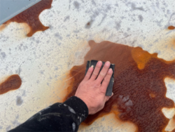 さいたま市にて屋根ケレン