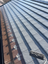 さいたま市緑区屋根塗装中塗り