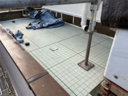 さいたま市にて緩衝シート設置