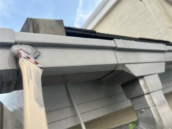 さいたま市緑区　屋根カバー・外壁塗装　軒樋塗装