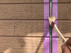 さいたま市緑区外壁塗装工事　コーキング プライマー塗布