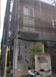 さいたま市岩槻区屋根カバー・外壁塗装足場